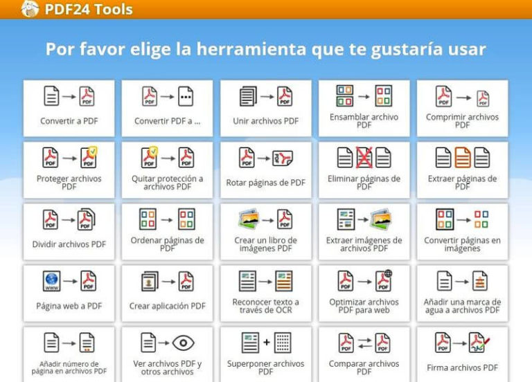 PDF Tools colección de herramientas web para editar y crear PDF