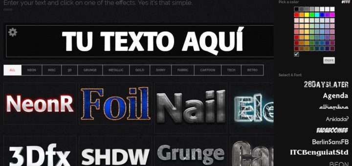 Crear Textos Bonitos Online Y F Cilmente Con Cooltext Logo Effect