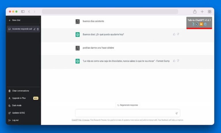 Talk To ChatGPT Hablar Y Escuchar Las Respuestas De ChatGPT