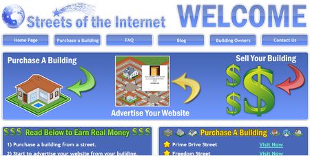 Streets of the internet, Directorio web con forma de ciudad
