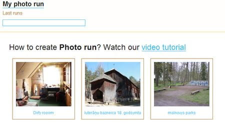 My Photo Run, Aplicacion online para crear fotos deslizables (panoramicas)