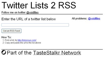 Twitter Lists To RSS, Crea y suscribete al feed de cualquier Lista de Twitter