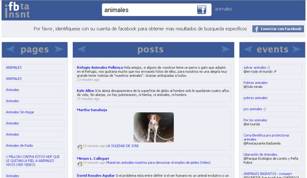 Facebook Instant, Buscador en tiempo real para Facebook