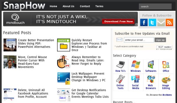 SnapHow, Guías y tutoriales para nuevos internautas