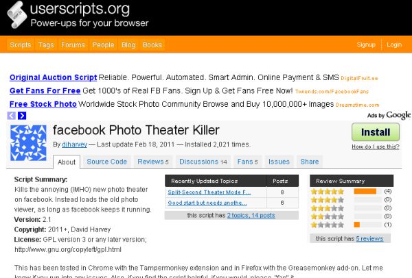 Facebook Photo Theater Killer te permite volver al antiguo visor de imágenes