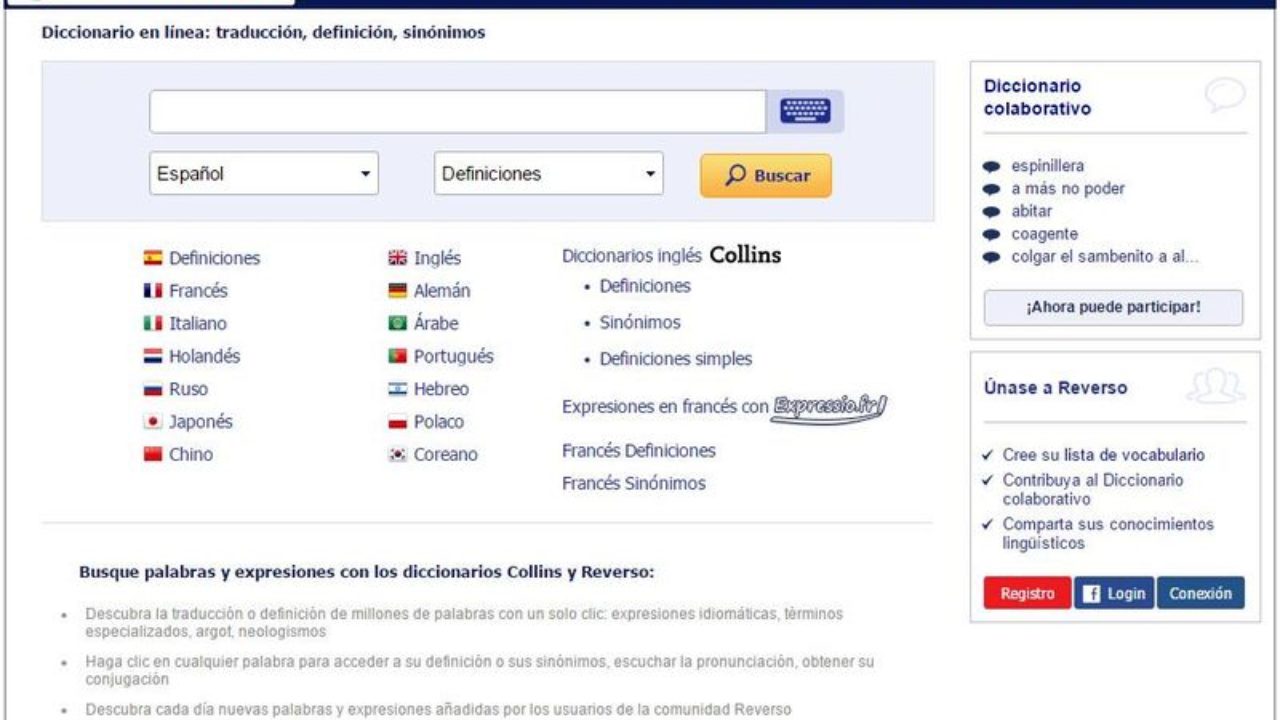 Reverso Diccionario Traductor Online Conjugador De Verbos Y Mas