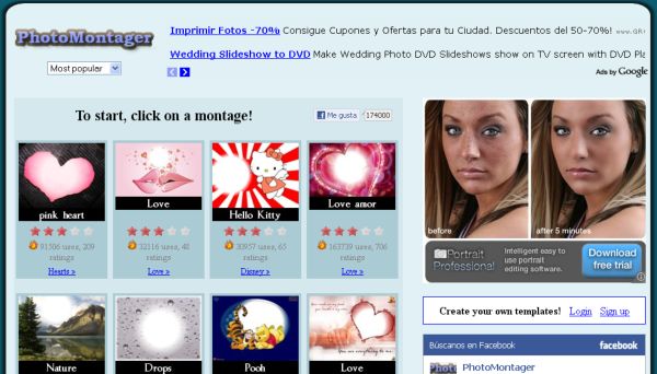 PhotoMontager, utilidad web para realizar fotomontajes con tus imágenes