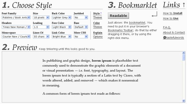 Readable, elimina elementos de una web para leer mejor el texto