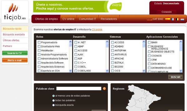 ticjob, portal español de empleo centrado en las TIC