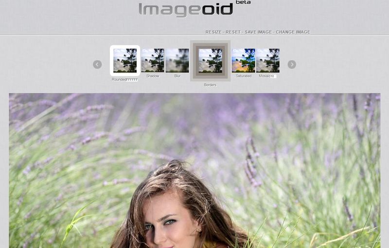 ImageOid: utilidad web para aplicar efectos a imágenes