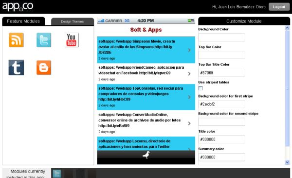 App.co, plataforma online para crear sencillas aplicaciones para iPhone