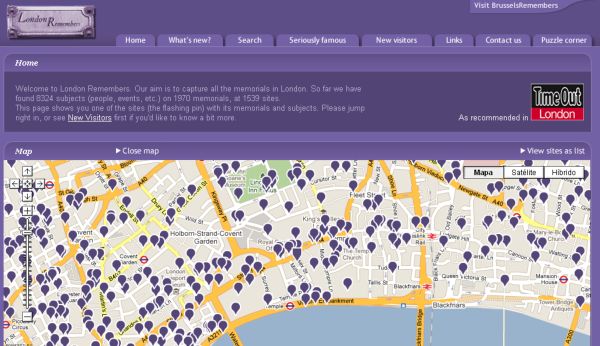 London Remembers, un mapa para descubrir los monumentos de Londres
