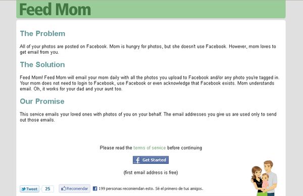 Feed Mom, envía tus fotos de Facebook a personas que no lo usan