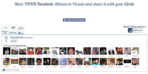 Move2Picasa, haz una copia de las fotos de tu Facebook en Picasa