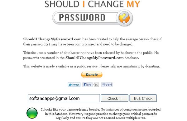 Should I Change My Password, descubre si debes cambiar tu contraseña de email