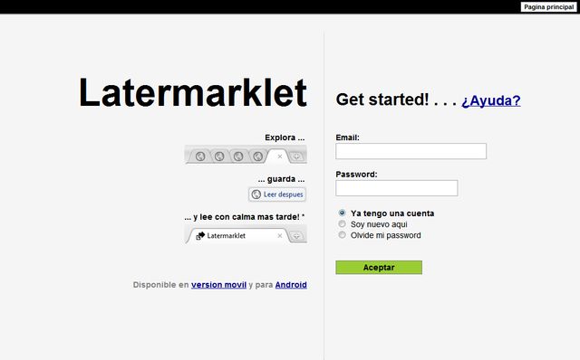 Latermarklet, guarda enlaces para leerlos cuando tengas tiempo