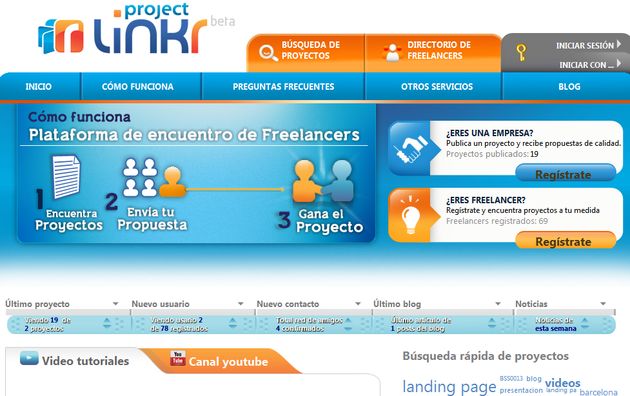 ProjectLinkr, plataforma integral española de empleo para freelances