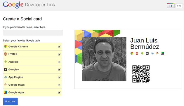 Create a Social Card, crea tu tarjeta de presentación con tu perfil de Google