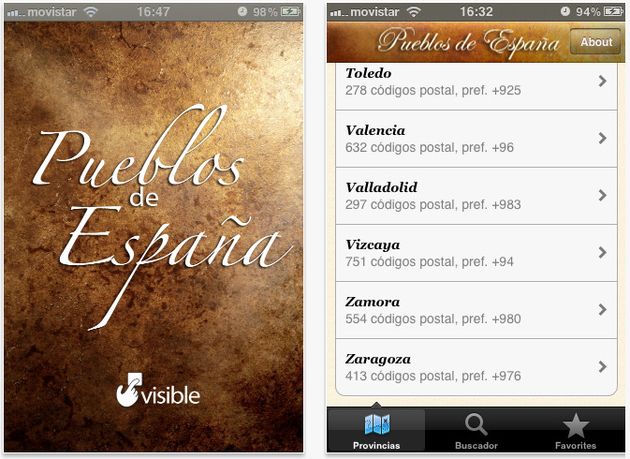 Pueblos de España, completa información de todas las localidades españolas en una app gratuita para iPhone