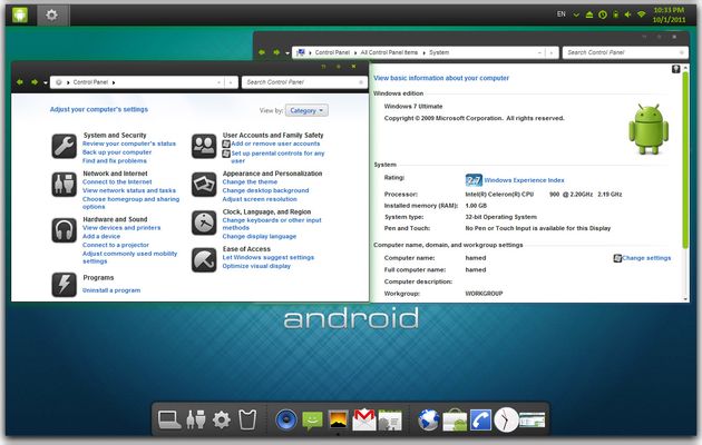 Android Skin Pack, un tema para transformar la apariencia de tu Windows 7 en Android