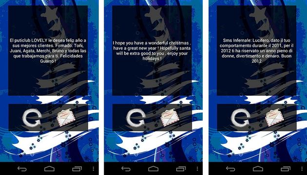 Dos aplicaciones Android gratuitas para enviar divertidas frases de Navidad