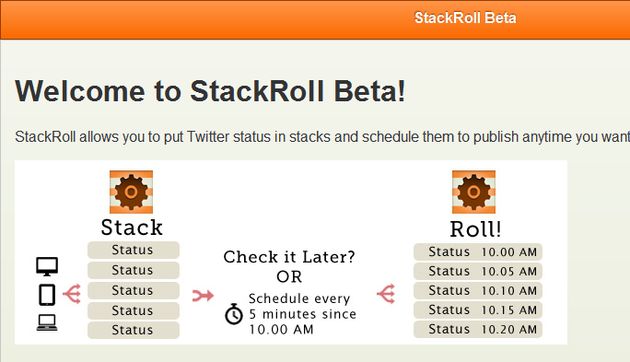 StackRoll Beta, programa el envío de múltiples tweets para tus campañas en Twitter