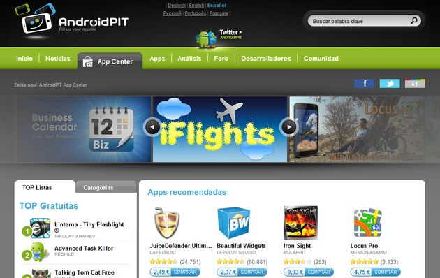 AndroidPIT, red social en español para usuarios Android y seria alternativa al Market