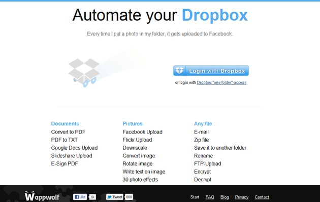 Dropbox Automator, automatiza tareas por lotes para tus archivos de Dropbox