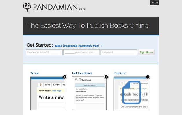 Pandamian: escribe, publica y comparte tus libros en línea