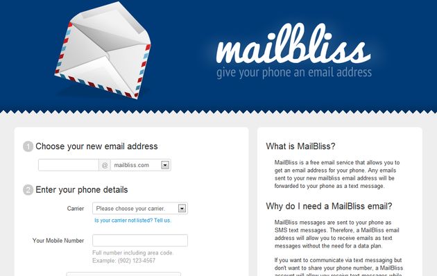 MailBliss, servicio de correo electrónico gratuito para móviles