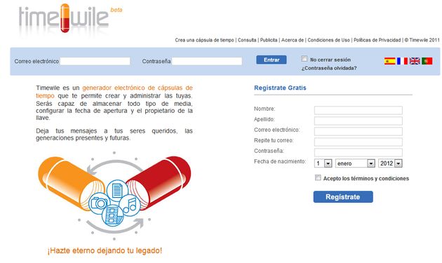 Timewile: crea cápsulas de tiempo con archivos multimedia para que sean vistas en el futuro