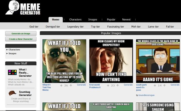 Meme Generator, un sitio con una gran colección de memes y posibilidad de crear los tuyos