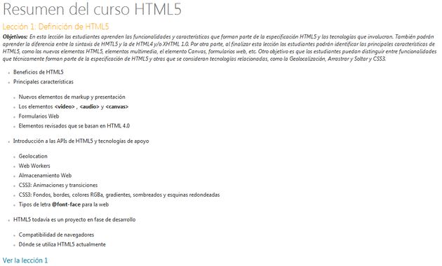 Tutorial de HTML5 gratuito y en español, cortesía de Microsoft