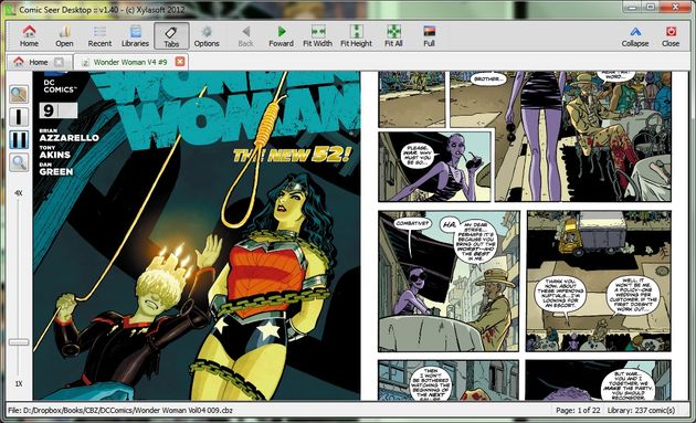 Comic Seer, cómodo y potente lector de cómics para Windows y Linux