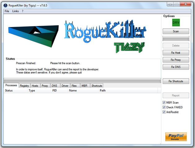 RogueKiller, aplicación gratuita para acabar con los falsos antivirus