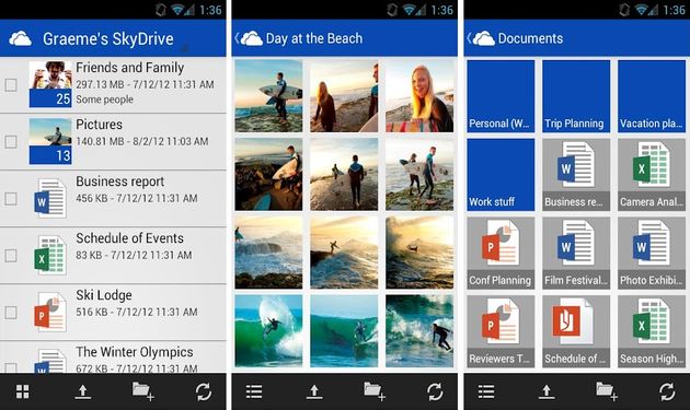 Ya está disponible la app oficial de SkyDrive para Android