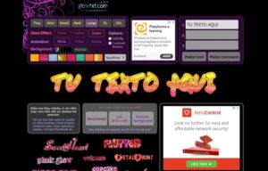 Glowtxt: Generador De Bonitos Textos Estáticos O Animados