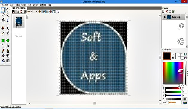 Greenfish Icon Editor Pro, herramienta gratuita para editar o crear iconos y cursores