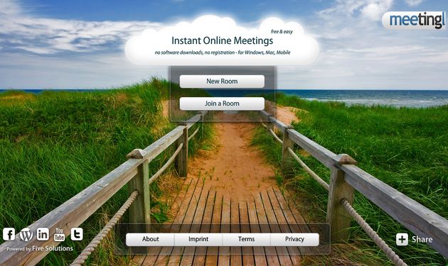 Meetingl, plataforma online gratuita para crear salas de videoconferencia en grupo