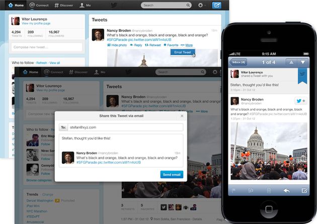 Twitter habilitará en las próximas semanas la opción de enviar tweets por email