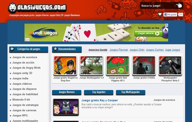 Clasijuegos, un portal con cientos de juegos online de todos los estilos