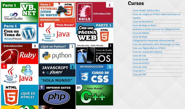 CodigoFacilito, aprende distintos lenguajes de programación con vídeo cursos gratuitos en español