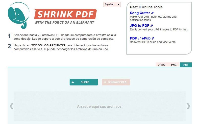 3 aplicaciones web para comprimir imágenes PNG, JPG y documentos PDF