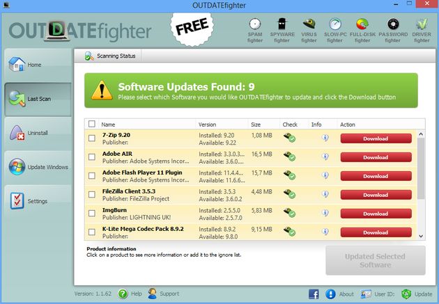 OUTDATEfighter: mantén actualizado todo tu software en Windows