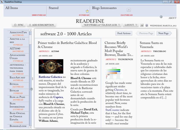 Cinco excelentes alternativas a Google Reader para suscripciones RSS