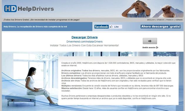 Help Drivers: más de un millón de controladores, utilidades y manuales en descarga directa