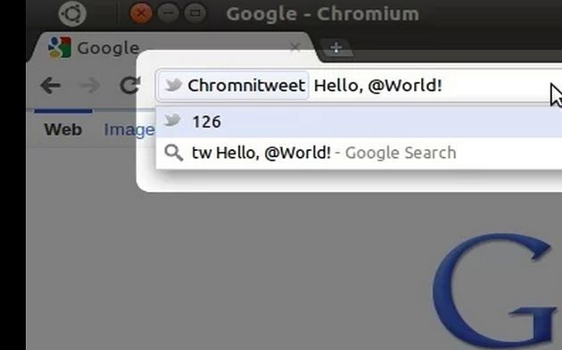 Chromnitweet, envía tweets desde la barra de direcciones de Chrome