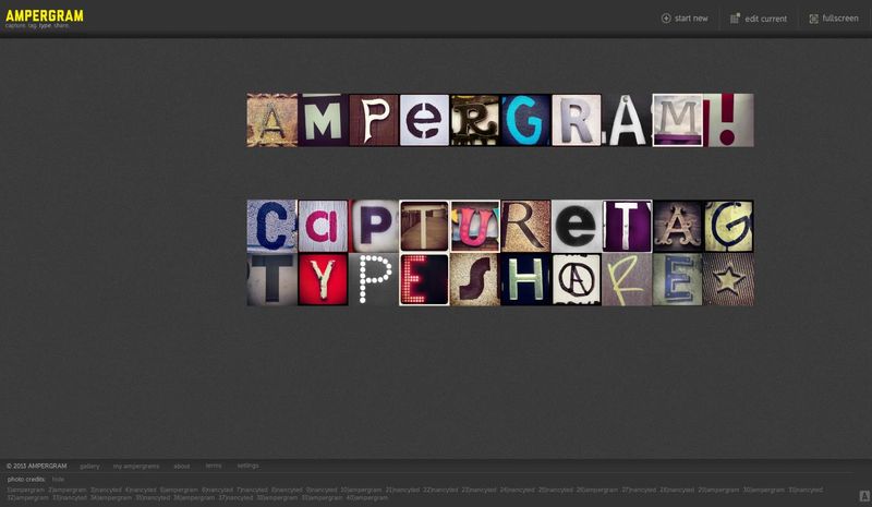 Ampergram: genera palabras y frases con fotografías de Instagram