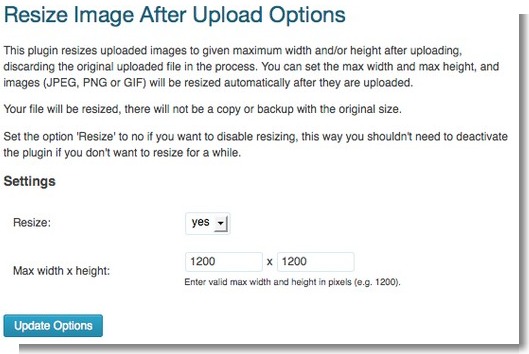 Resize Image After Upload, optimiza las imágenes subidas a WordPress