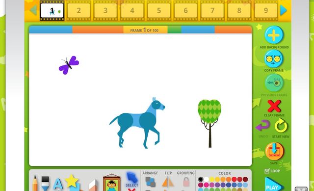 ABCya, utilidad web gratuita para que los niños creen animaciones gif
